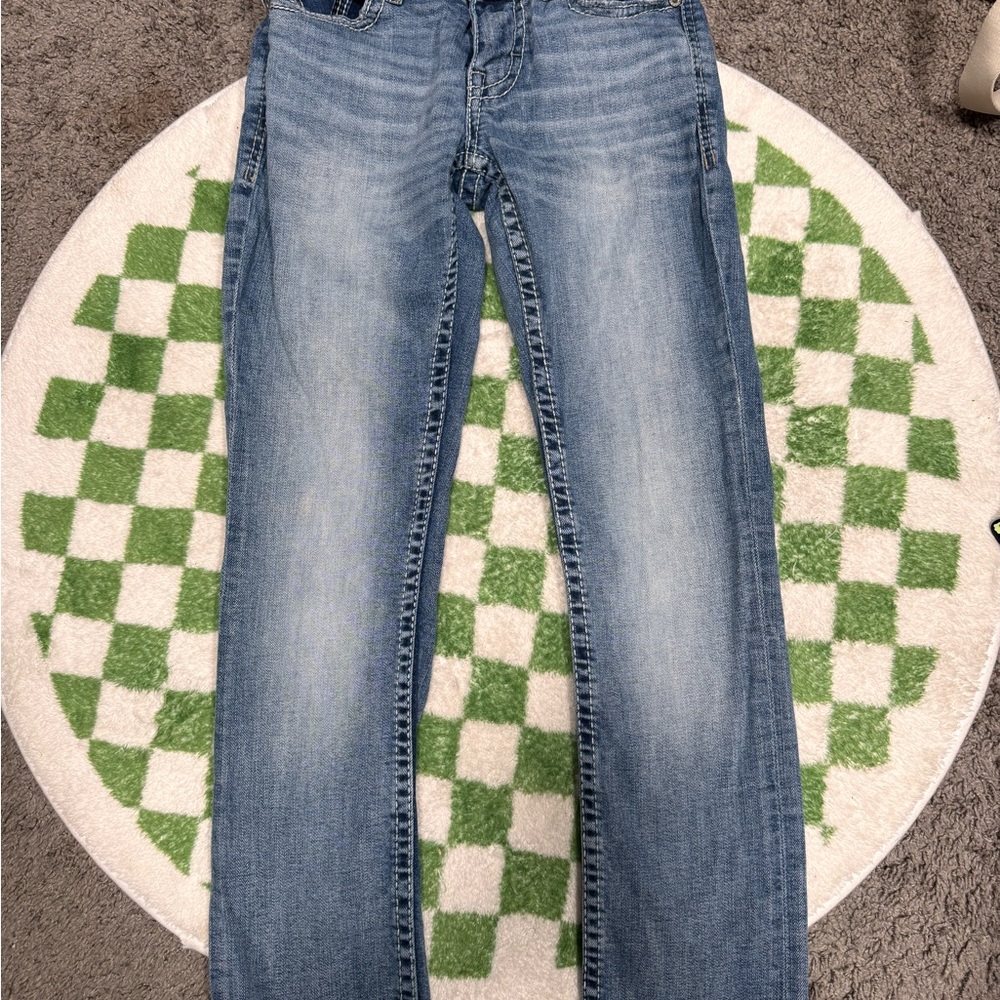 BKE Medium Blue Straight Jeans